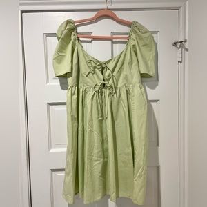 Abercrombie and Fitch green babydoll dress